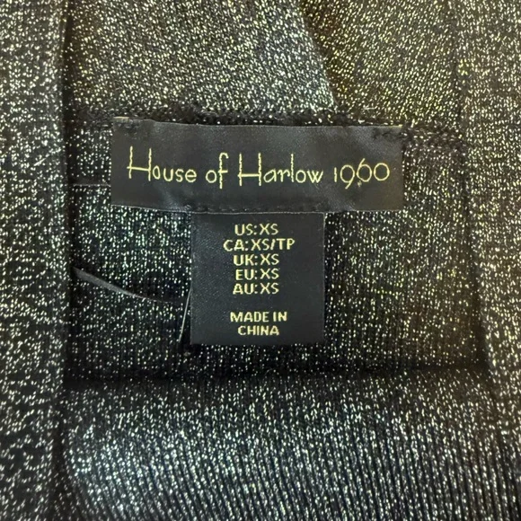 House of Harlow 1960 Shimmering Gray Tank Top - Picture 3 of 6